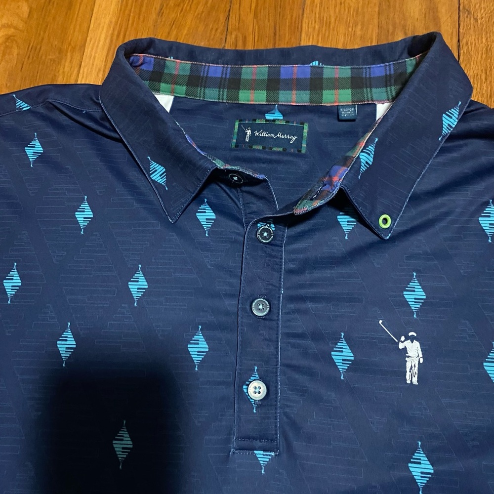 William Murray golf shirt, extra large, blue - Picture 4 of 6
